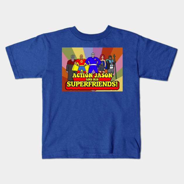 AJs Superfriends Kids T-Shirt by Federation Skum Kosplay